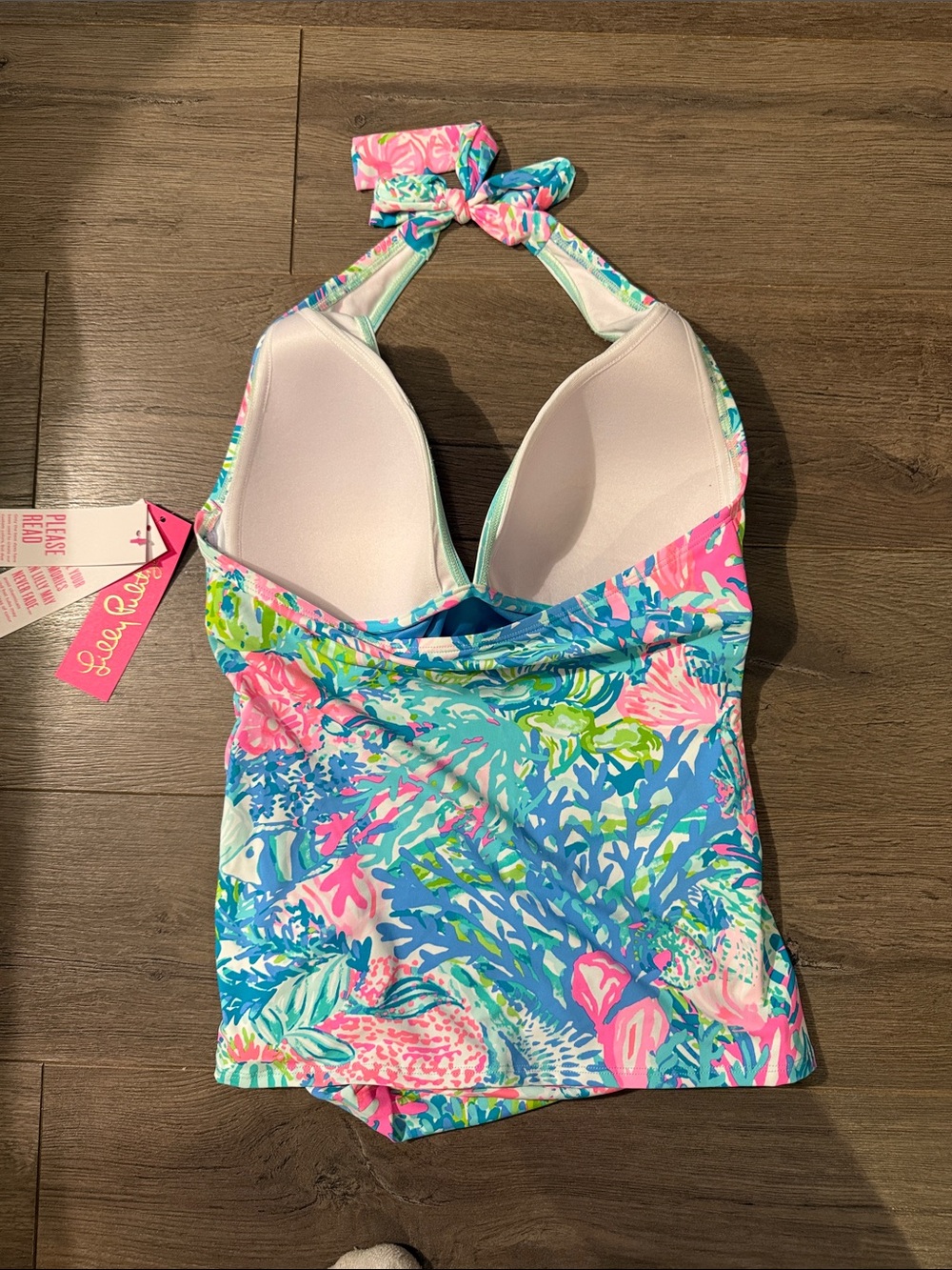 Lilly Pulitzer Multicolor Floral Halter Tankini & Bikini Set - Picture 4 of 6